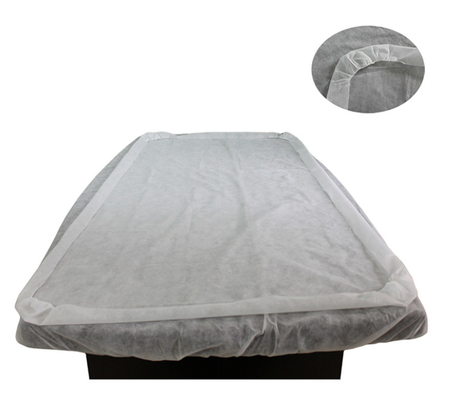 Folhas descartáveis materiais da proteção da cama dos PP SMS com tamanho de 150CM X de 220CM