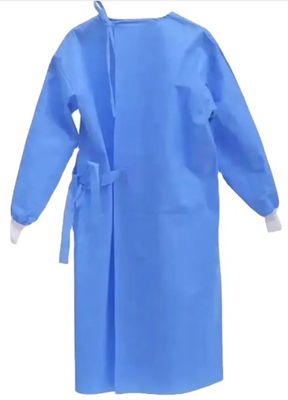 O vestido personalizado do isolamento do PE dos PP descartável com correia lateral fez malha punhos