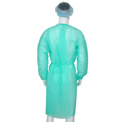 Respirável sem fiapos não tecido dos vestidos descartáveis do isolamento para o hospital