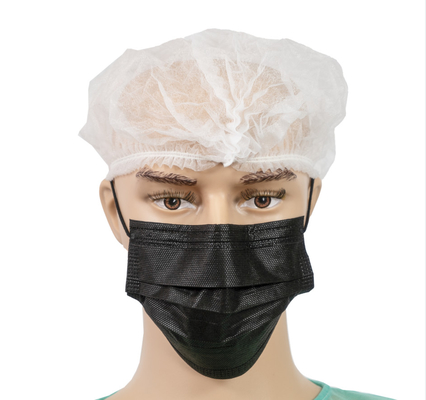 Tampões Bouffant médicos descartáveis de 12 G/M com a faixa elástica dobro 21&quot; 24&quot; tamanho
