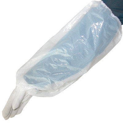 Tampa descartável impermeável da luva, plástico sobre o material do HDPE do LDPE das luvas