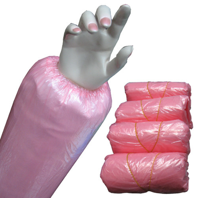 Tampa descartável impermeável da luva, plástico sobre o material do HDPE do LDPE das luvas