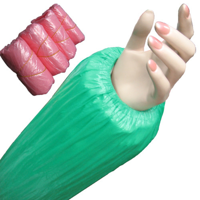 Tampa descartável impermeável da luva, plástico sobre o material do HDPE do LDPE das luvas