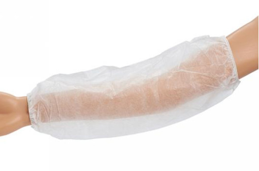 Da tampa descartável da luva dos PP Spunbond cor transparente personalizada