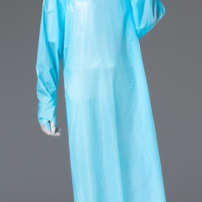 os vestidos descartáveis do isolamento 16-45gsm amarram o vestido do isolamento de Sms