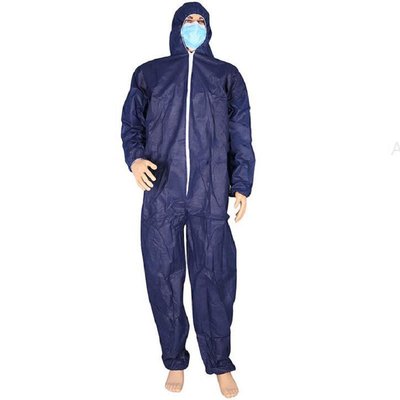 Combinação descartável não tecida médica protetora com Hood Elastic Cuffs