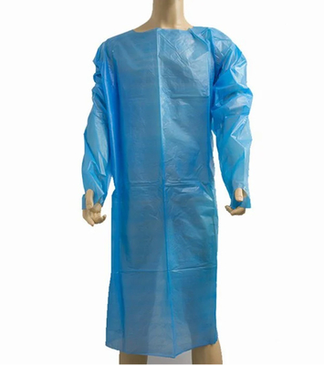 do vestido descartável do CPE de 102x194cm Dustproof impermeável com laço do polegar